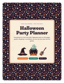 Cover page of Halloween Party Planner, a printable PDF from Sign Halloween