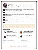 The how-to page “Host a movie quiz in ten minutes” of Halloween Movie Trivia, shown whole