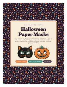 Cover page of Halloween Paper Masks, a printable PDF from Sign Halloween