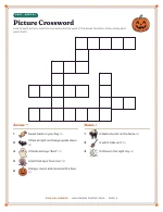 The picture crossword of Halloween Puzzle Pack, shown whole